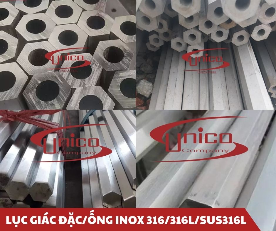 Lục giác ống/đặc inox 316/316L/SUS316L - Unico Steel